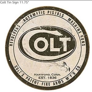 Colt Tin Sign 11.75